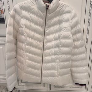Women's White Quilted Jacket
